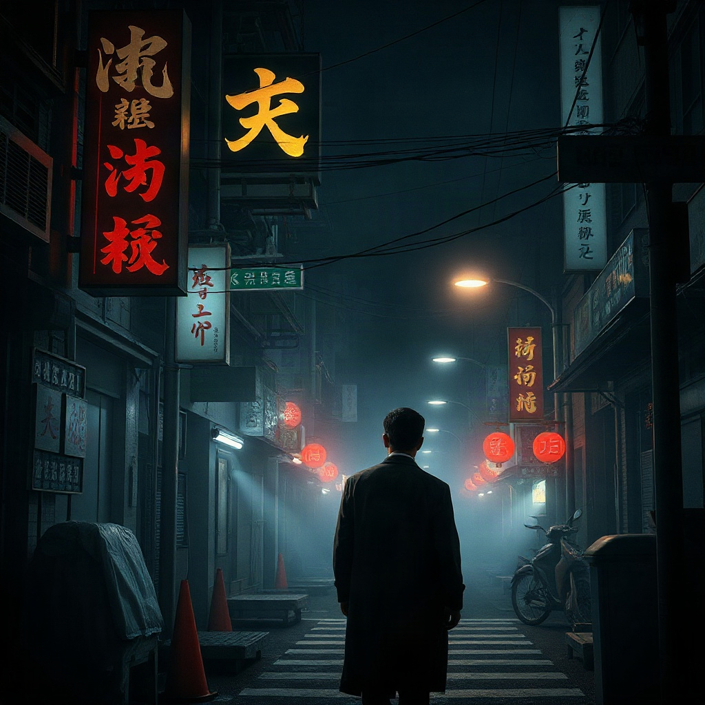 短剧《雾港迷案》刑侦悬疑题材竖版封面